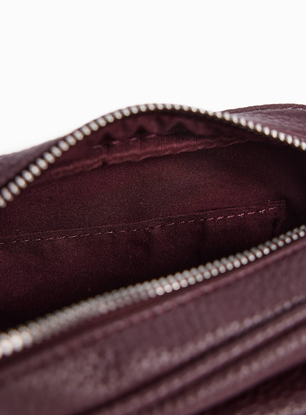 Dark Red Zip Front Boxy Camera Bag One Size - Image 4